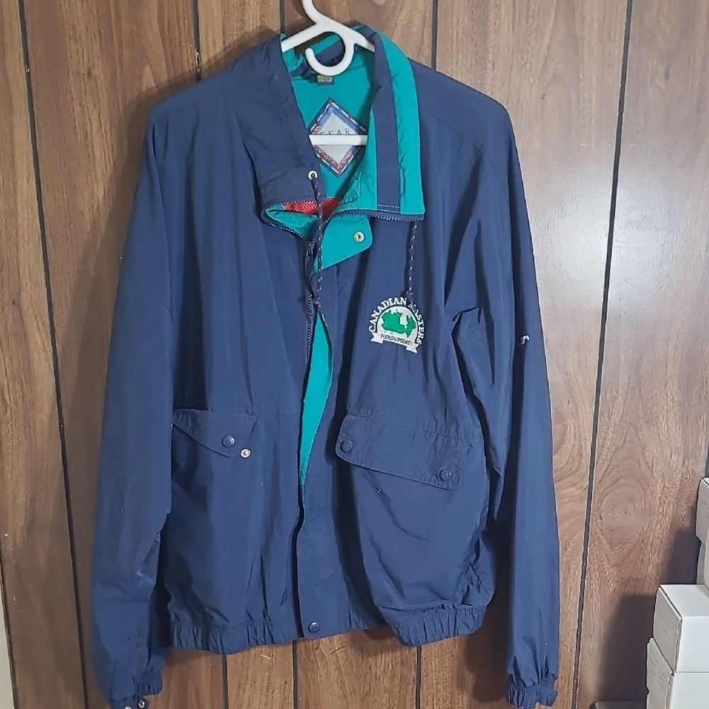 Gear For Sports Navy and Teal Windbreaker